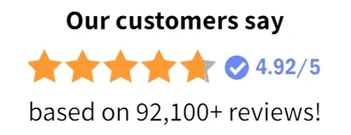 GlycoBarrier customer rating, 4.92 out of 5 based on over 92,100 reviews